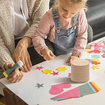 【ももまる】ハンドメイド パネル 10/10 Amazon.co.jp: EXCEART 木製スライス 木材チップ 未完成 丸型